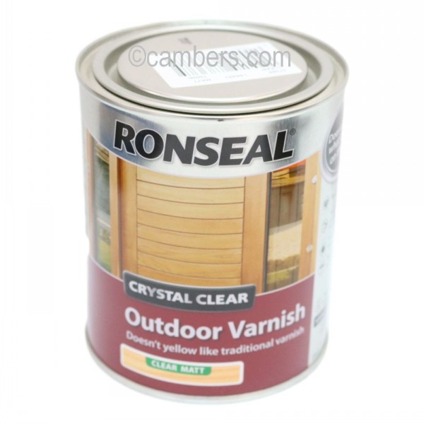Ronseal Outdoor Varnish Crystal Clear Matt 750ml Cambers Country Store